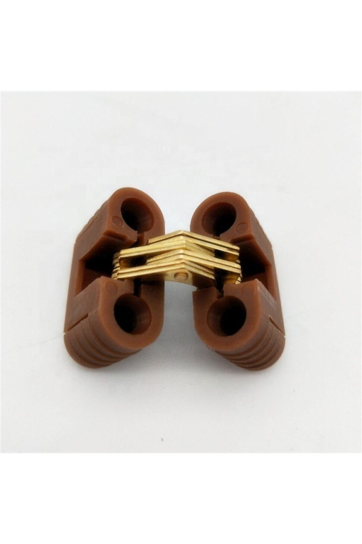 Akıllı Masa Gizli Sehpa Menteşesi Kahverengi Oval Plastik (vidalar Dahil)