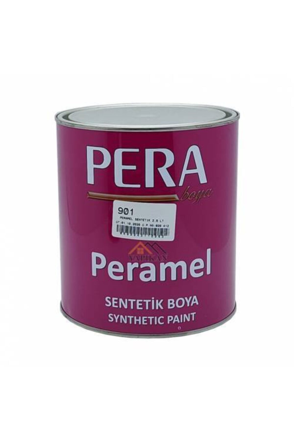 , Mel Sentetik Beyaz Boya 2,50 Lt Beyaz, Siyah,Kırmızı,Sarı,Kahverengi, Mavi, Yeşil - Tek Ebat