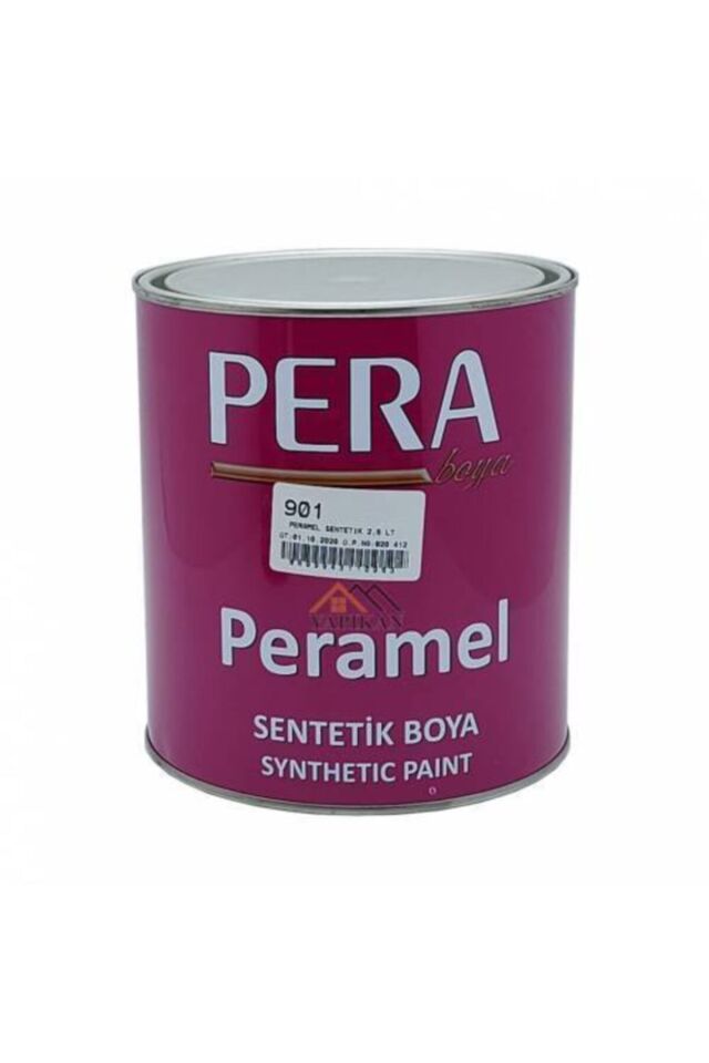 , Mel Sentetik Beyaz Boya 2,50 Lt Beyaz, Siyah,Kırmızı,Sarı,Kahverengi, Mavi, Yeşil - Tek Ebat
