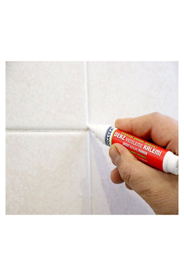 2'li Beyaz Derz Kalemi Hızlı Kuruyan Yedek Uç Su Bazlı Kokusuz Derz Dolgu Fayans Yenileme Boyası