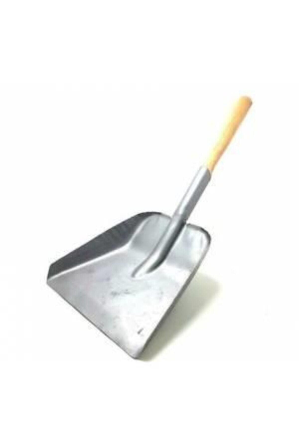 Metal Ahşap Saplı Kürek Moloz Çöp Kömür Küreği Tek Ebat