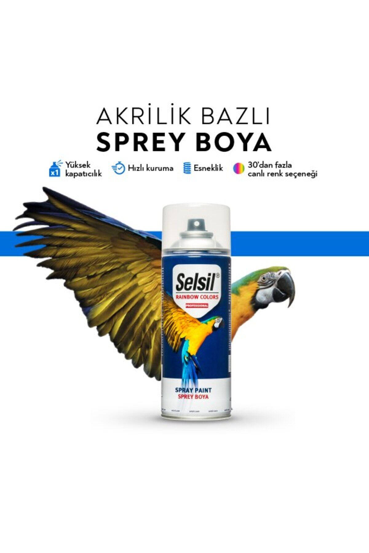 Sprey Boya Ateş Kırmızı Ral3000 400ml Ateş Kırmızı - Tek Ebat