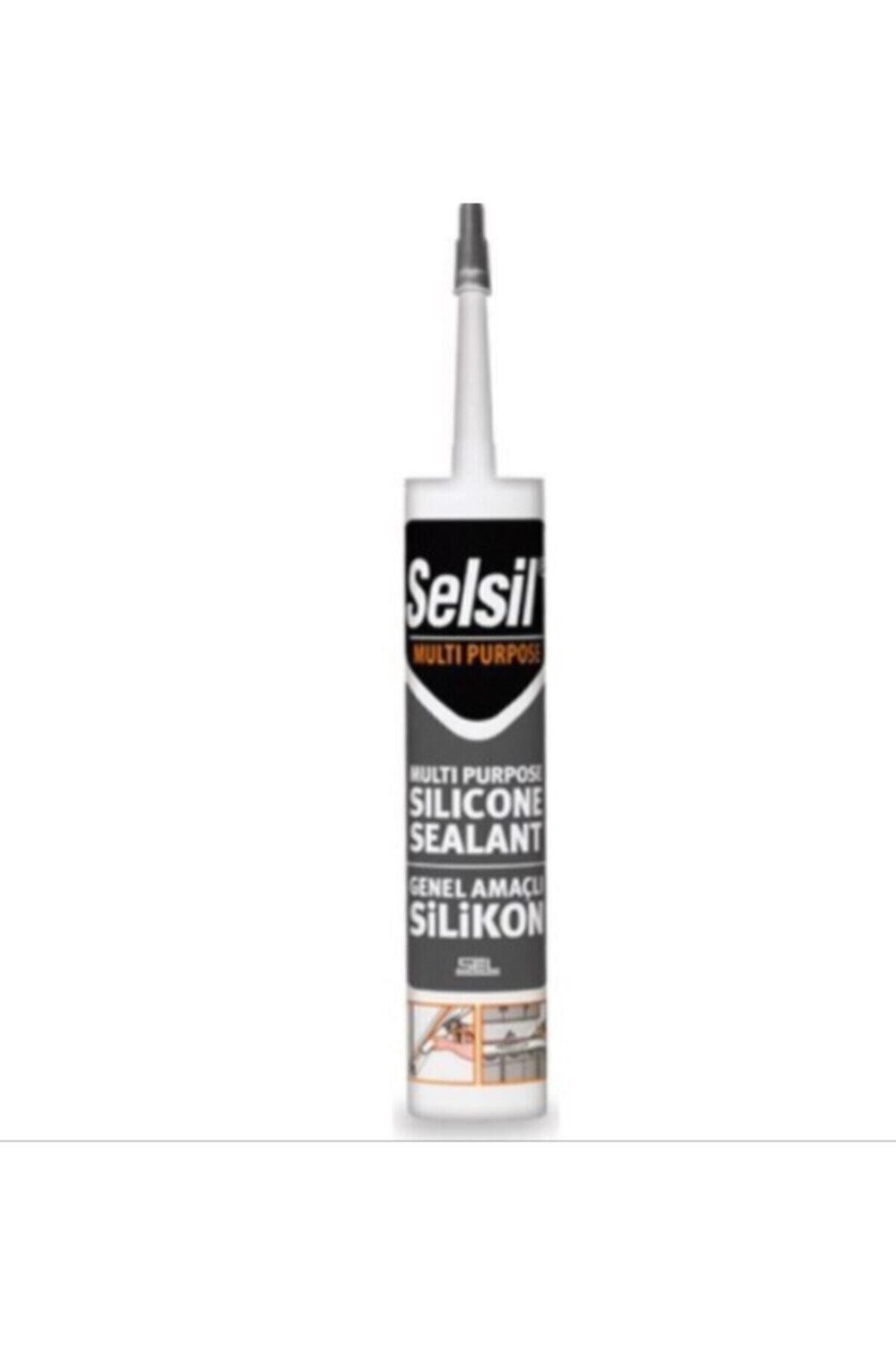 Selsil Silikon Şeffaf 280 Gr (gri Kartuş)