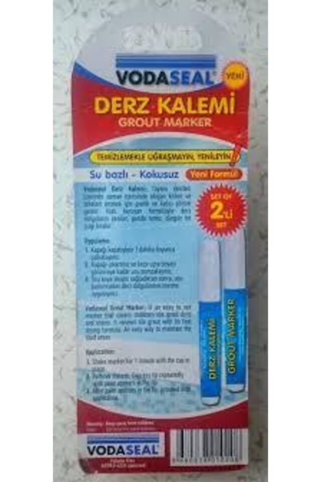 Fayans Derz Kalemi Beyaz 2 Li Set