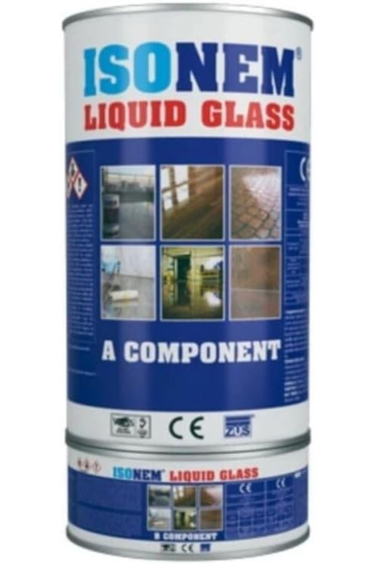 Liquid Glass Izolasyon Malzemesi Şeffaf Zemin Yalıtımı (sıvı Cam) 4 Kg