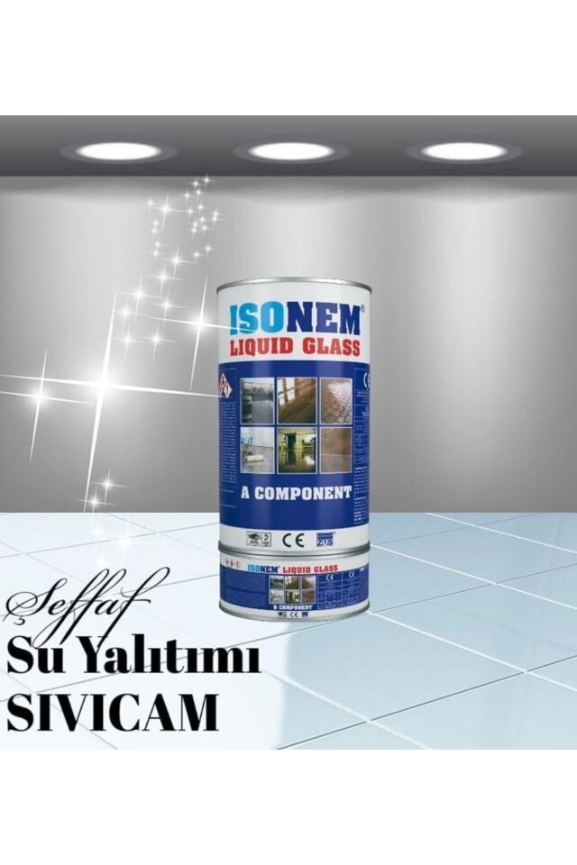 Liquid Glass Izolasyon Malzemesi Şeffaf Zemin Yalıtımı (sıvı Cam) 4 Kg