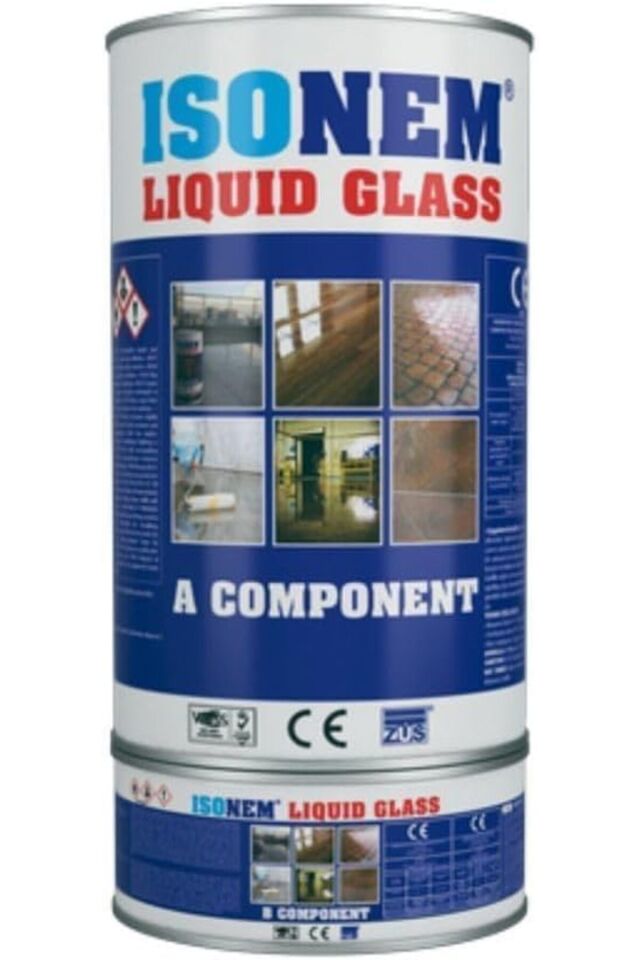 Liquid Glass Izolasyon Malzemesi Şeffaf Zemin Yalıtımı (sıvı Cam) 4 Kg