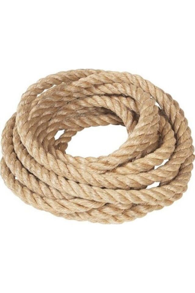 6 Mm 10 Metre Jüt Halat Ip Dekoratif Hasır Ip Kendir Halat