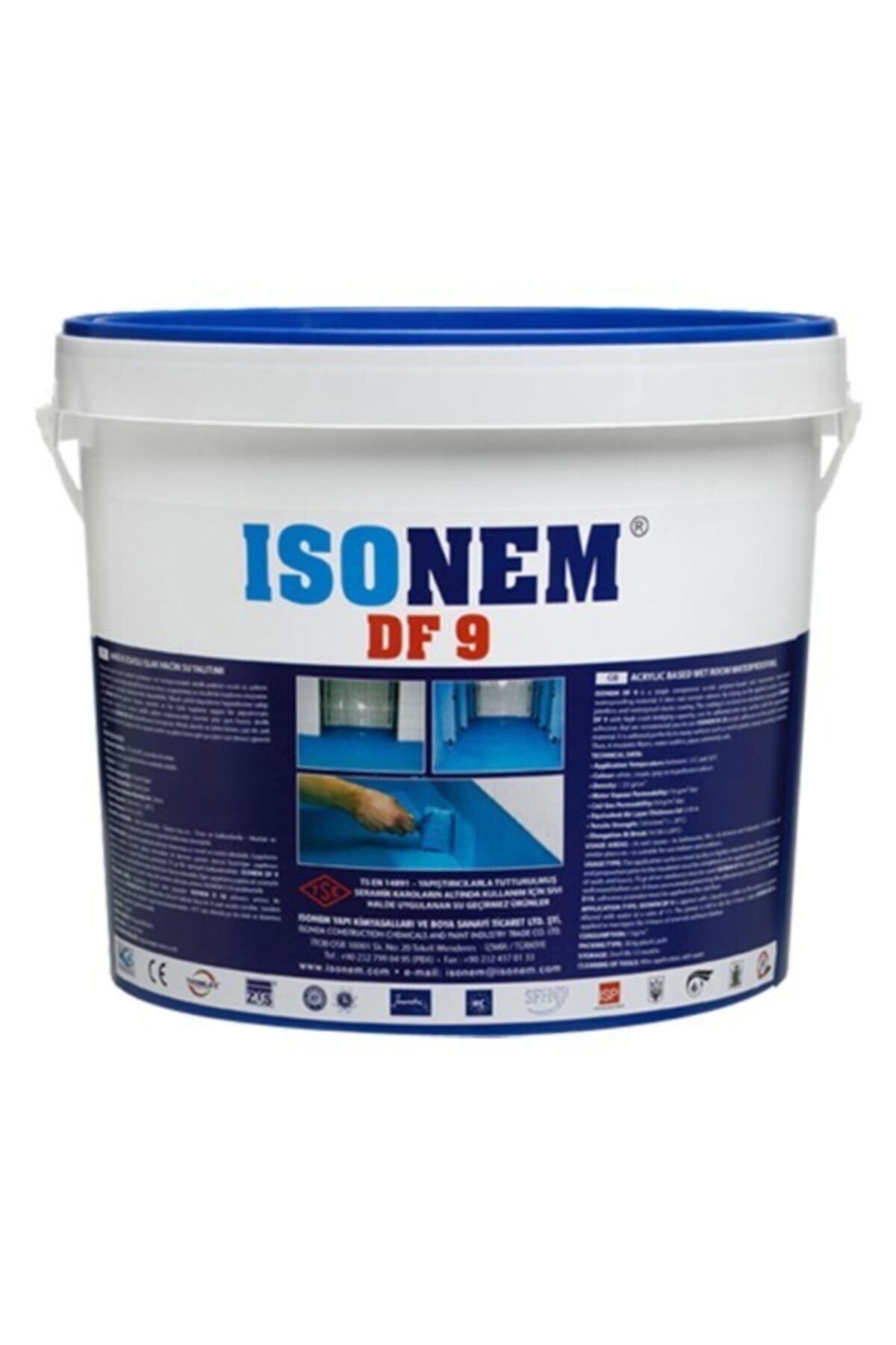 İsonem Df-9 Islak Hacim Su Yalıtım Boyası Mavi 5 Kg 15129-001_1