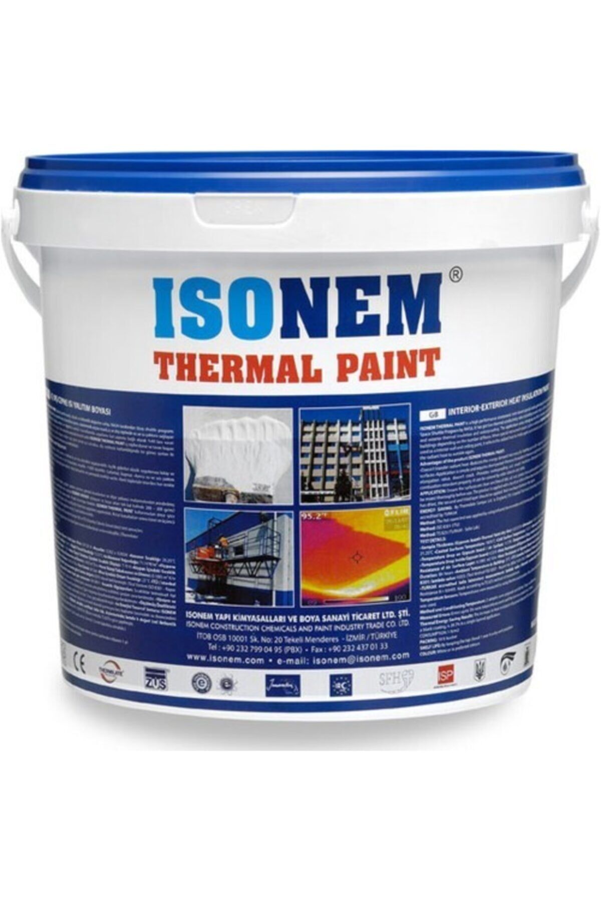 Thermal Paint Iç Ve Dış Cephe Isı Yalıtım Boyası 18 Kg Beyaz NoColor-aa1eb50d - Tek Ebat
