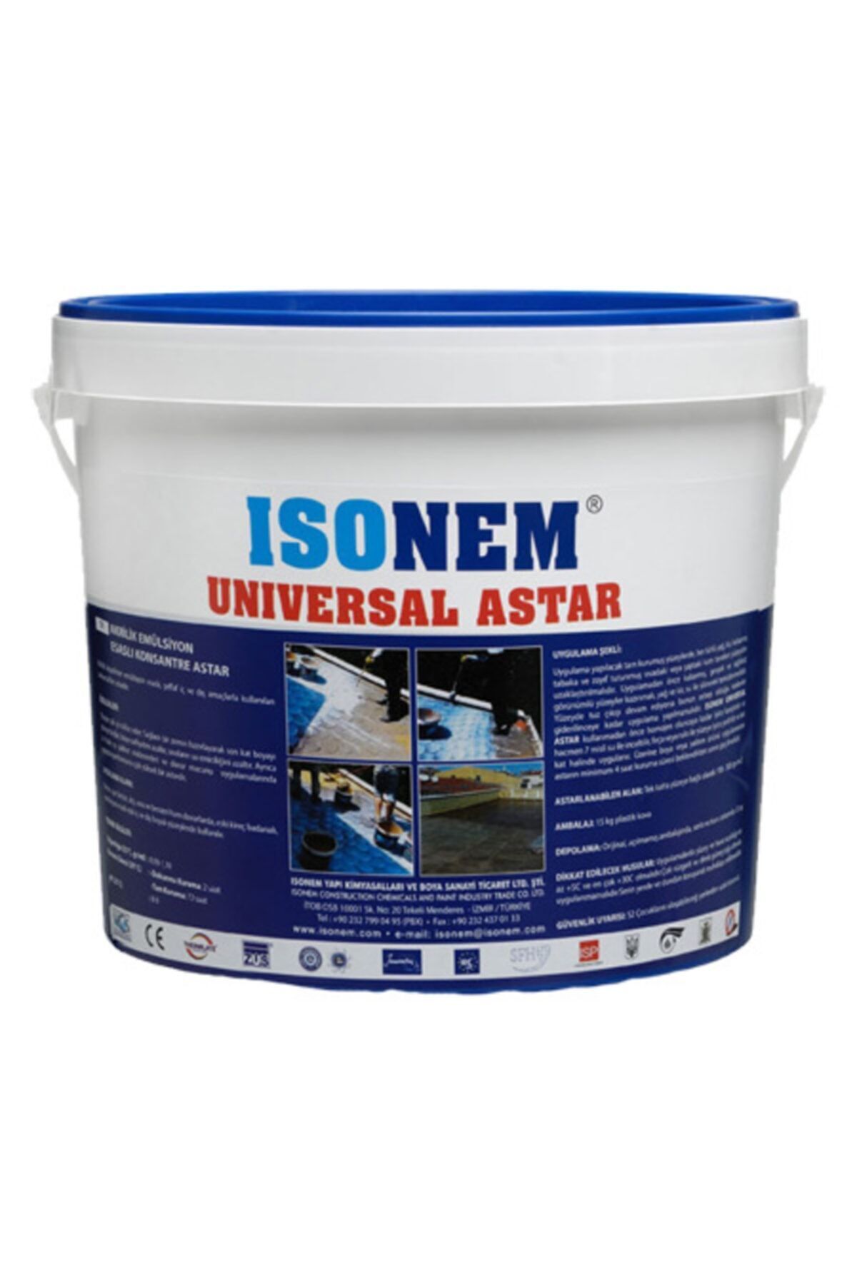 Universal Astar - Akrilik Emülsiyon Bazlı Konsantre Astar - Şeffaf - 15 Kg NoColor-bb0b5341 - Tek Ebat