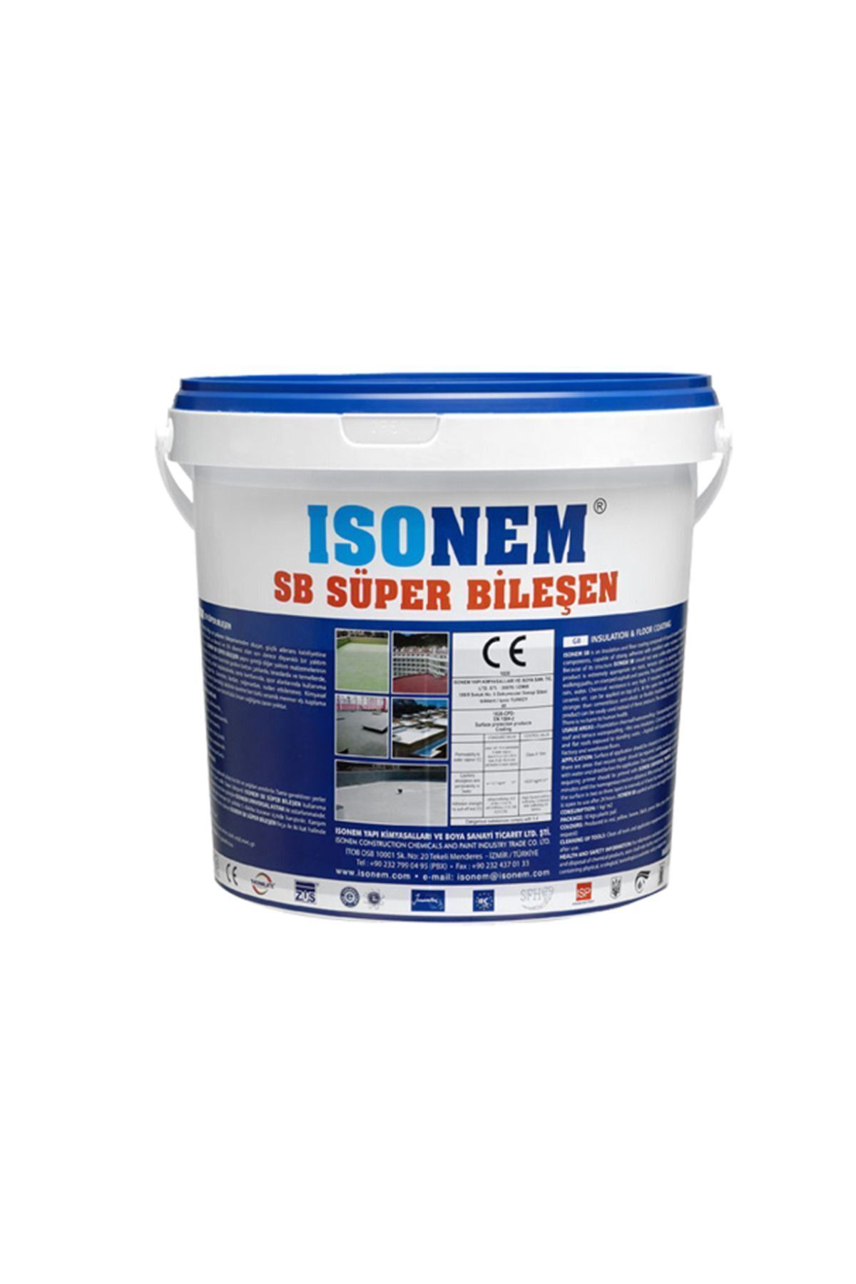 Sb Süper Bileşen - Özel Mineral Dolgulu Su Yalıtım Malzemesi - Gri - 18 Kg NoColor-e940ac41 - Tek Ebat
