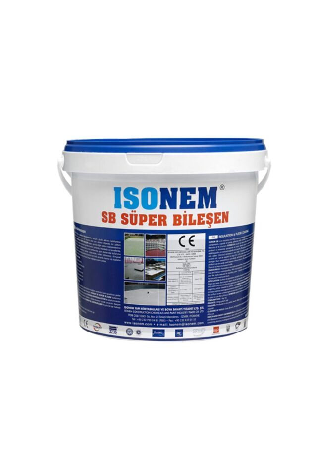 Sb Süper Bileşen - Özel Mineral Dolgulu Su Yalıtım Malzemesi - Gri - 18 Kg NoColor-e940ac41 - Tek Ebat