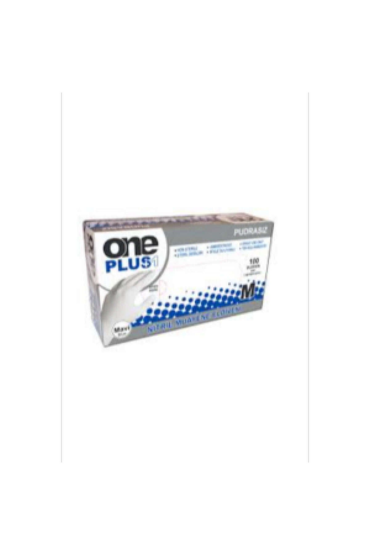 One Plus - Eldiven Nitril Mavi Pudrasz M (1 X 1 Ad. ) One Plus 110008