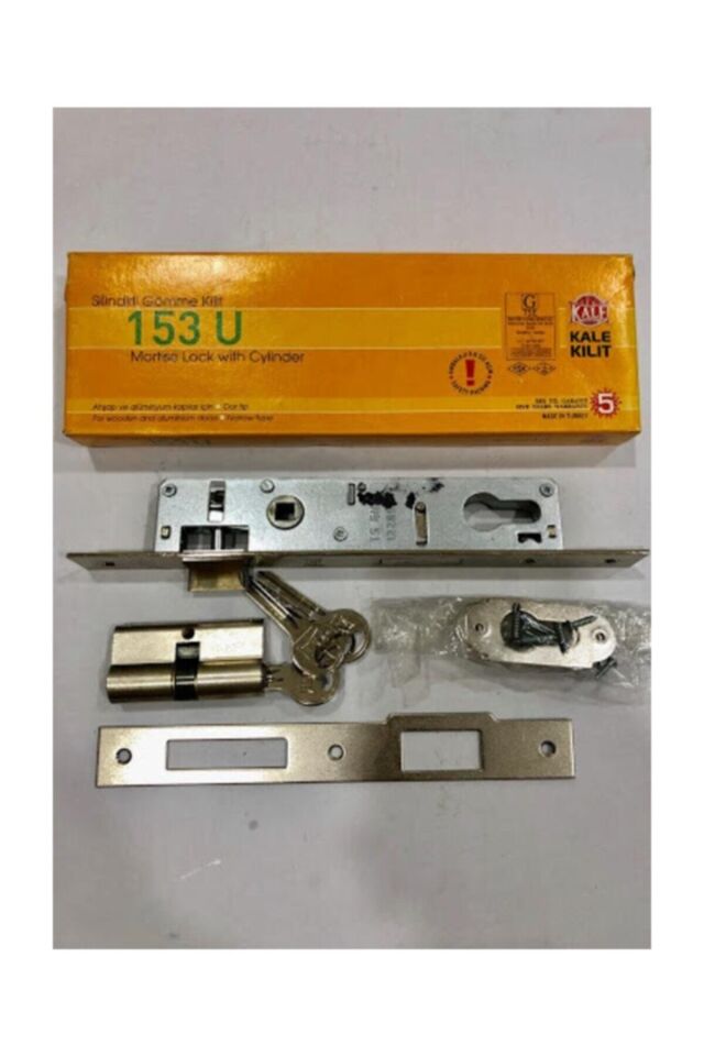 Kale 153 U Barelli Gömme Kapı Kilidi Nikel 20 Mm