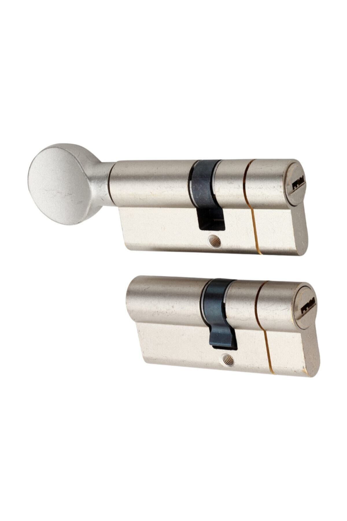 Yuma Çelik Kapı Barel Seti Tuzaklı Saten 68 Mm Çelik Kapı Kilidi