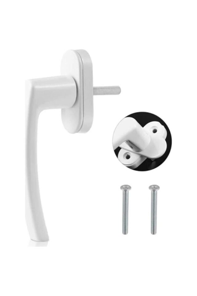 Pimapen Pvc Pencere Kapı Kolu Pimapen Kol Tekli Kol Beyaz (1 Adet)