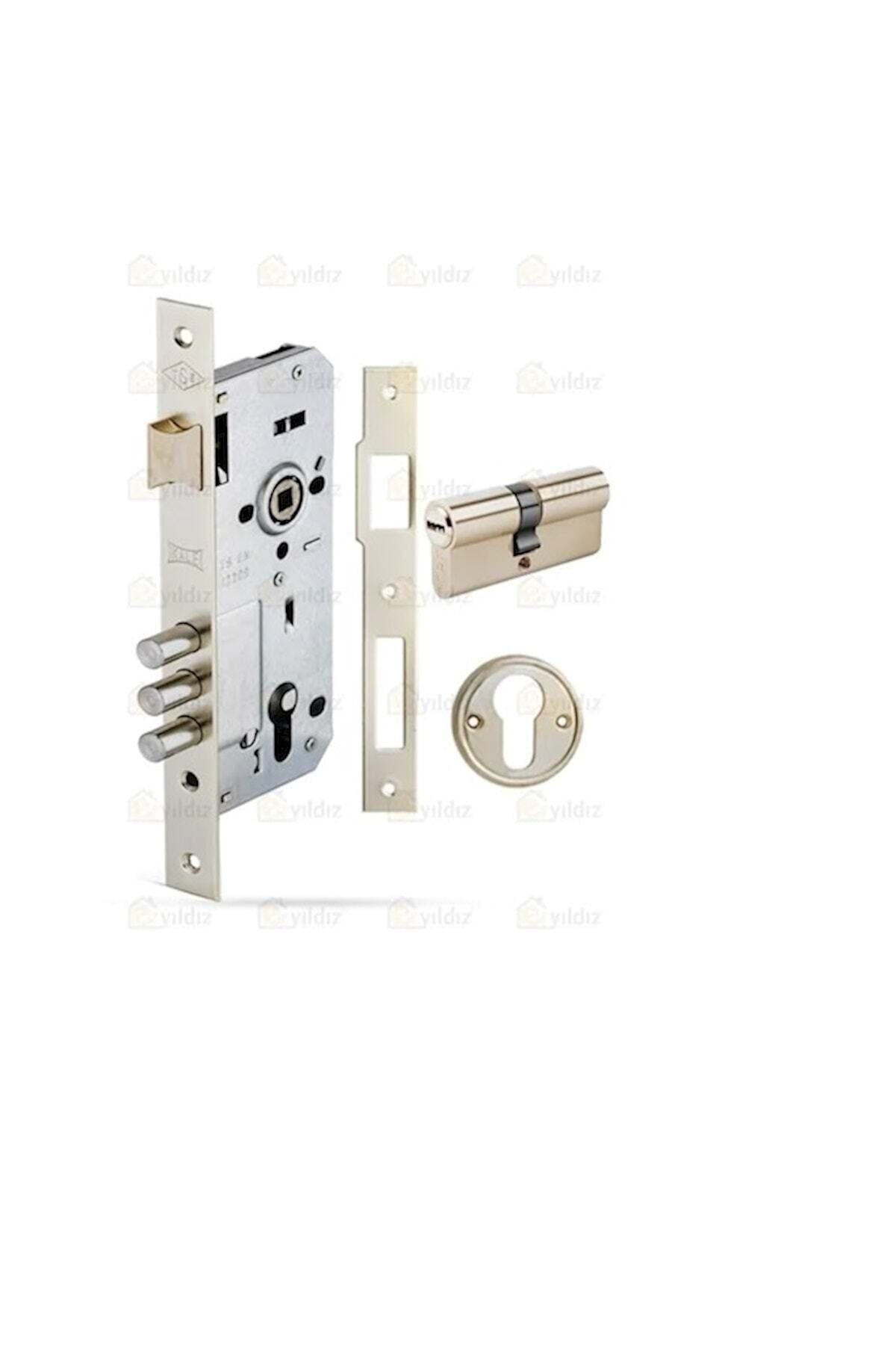 Kale 2000 Silindirli Bilyalı Rulmanlı Kilit 45mm Nikel (3milli)