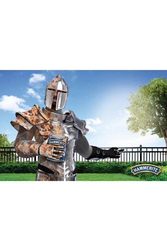 Hammerite Direkt Pas Üstü Pürüzsüz Metal Boya Siyah 0.75 Lt