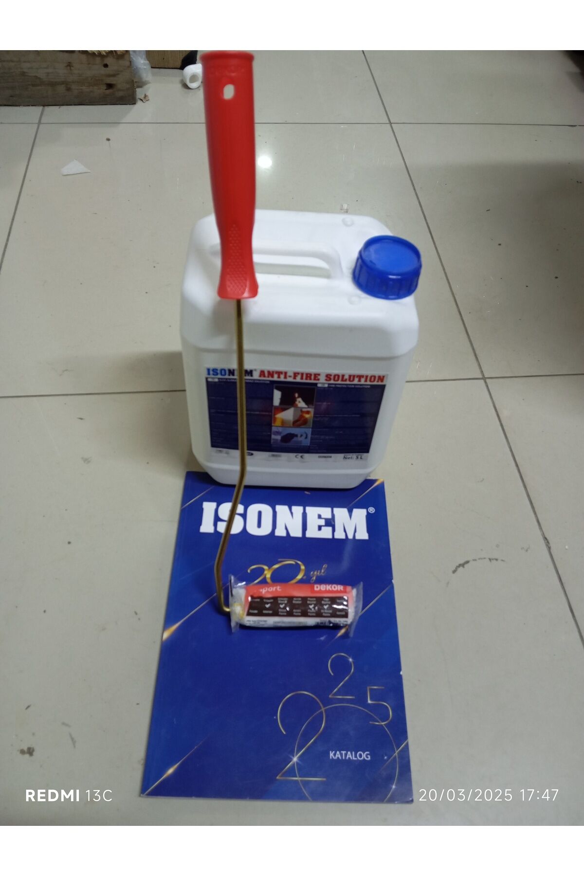 ANTIFIRE SOLUTION YANGIN SOLÜSYONU 5 LT+dekor rulo 10 CM ŞEFFAF