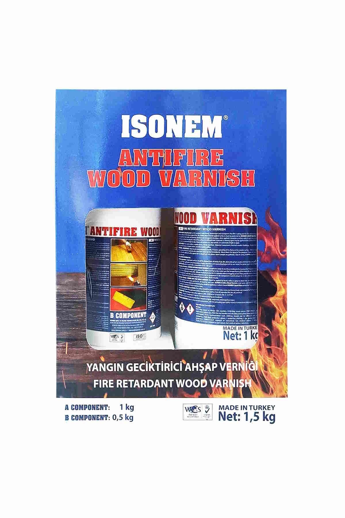 Antifire Wood Varnish A+B Kompenant 1,5 kg Şeffaf
