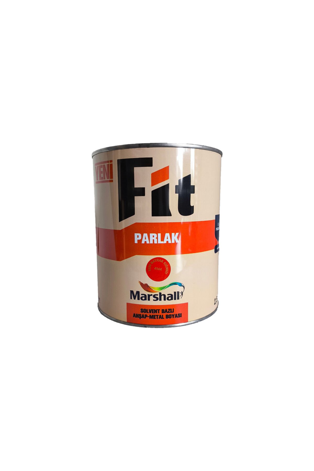FİT Parlak Sentetik Yağlı Boya 0.75 Lt Yeni Bayrak Kırmızı Kırmızı