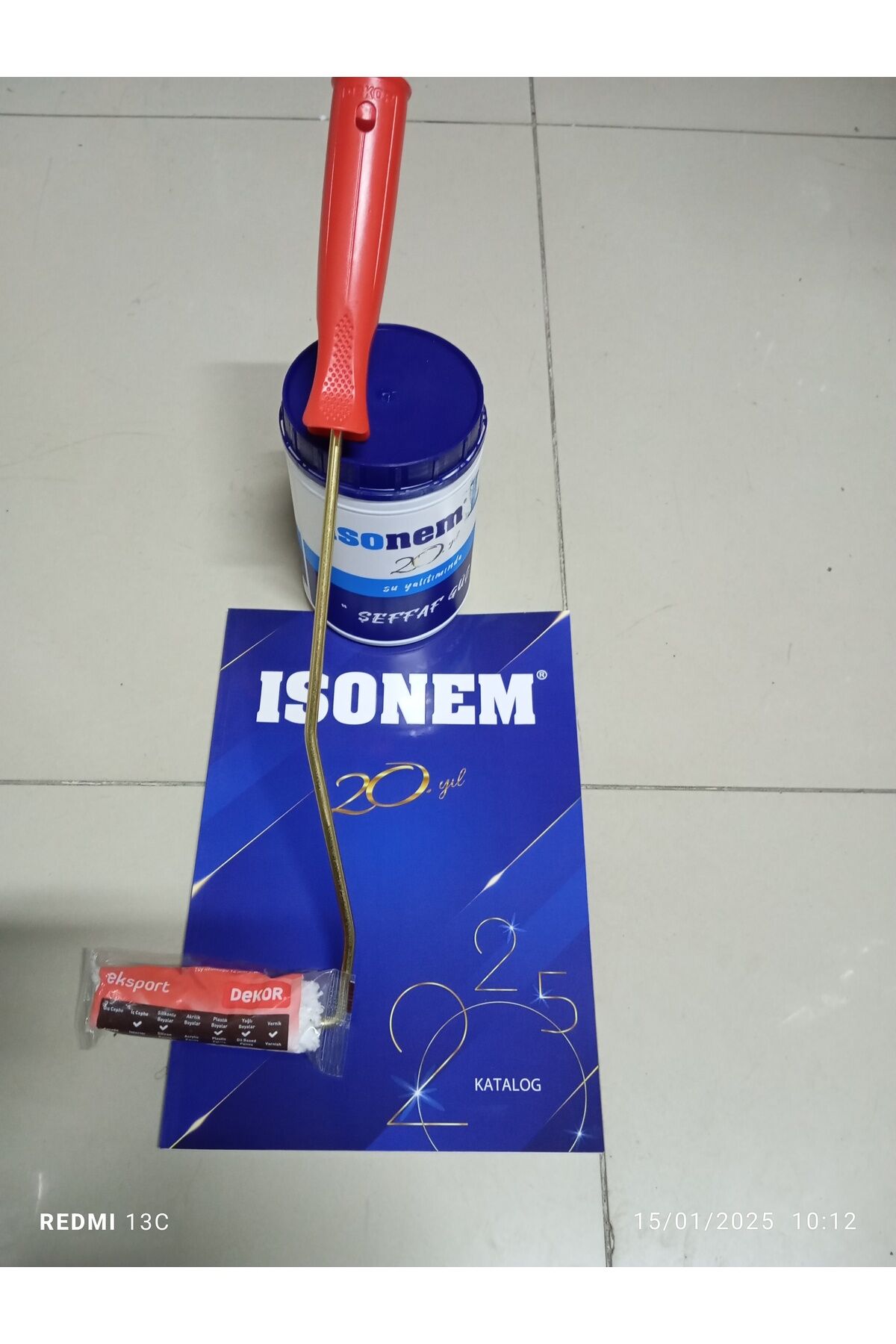 L ŞEFFAF GÜÇ 1 ADT+( 1)ADT DEKOR PARMAK RULO 10 CM ŞEFFAF - Tek Ebat