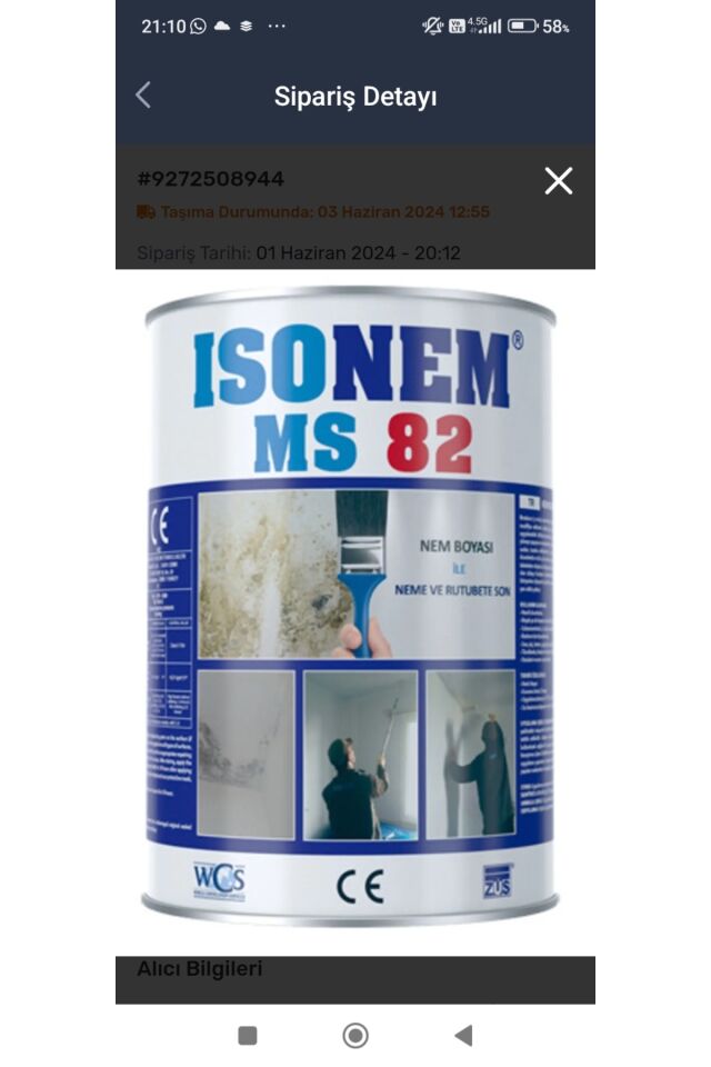 MS 82 (1kğ) öz bayar inşaat BEYAZ