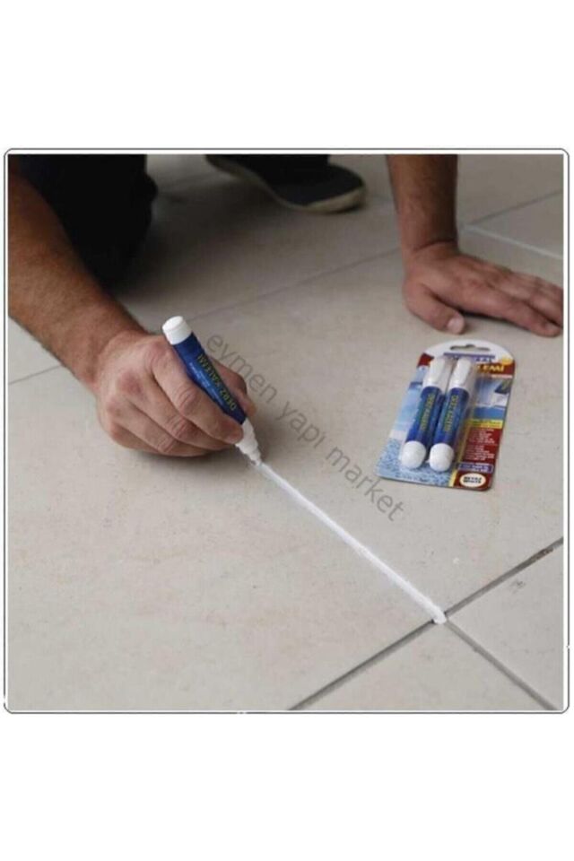 Fayans Derz Kalemi Beyaz 4 Lü Set 4 Adet Yedek Uç Beyaz - Tek Ebat