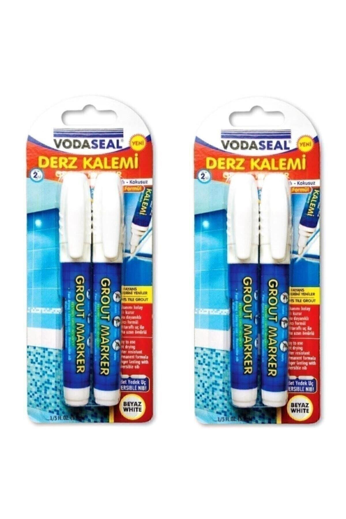 Fayans Derz Kalemi Beyaz 4 Lü Set 4 Adet Yedek Uç Beyaz - Tek Ebat