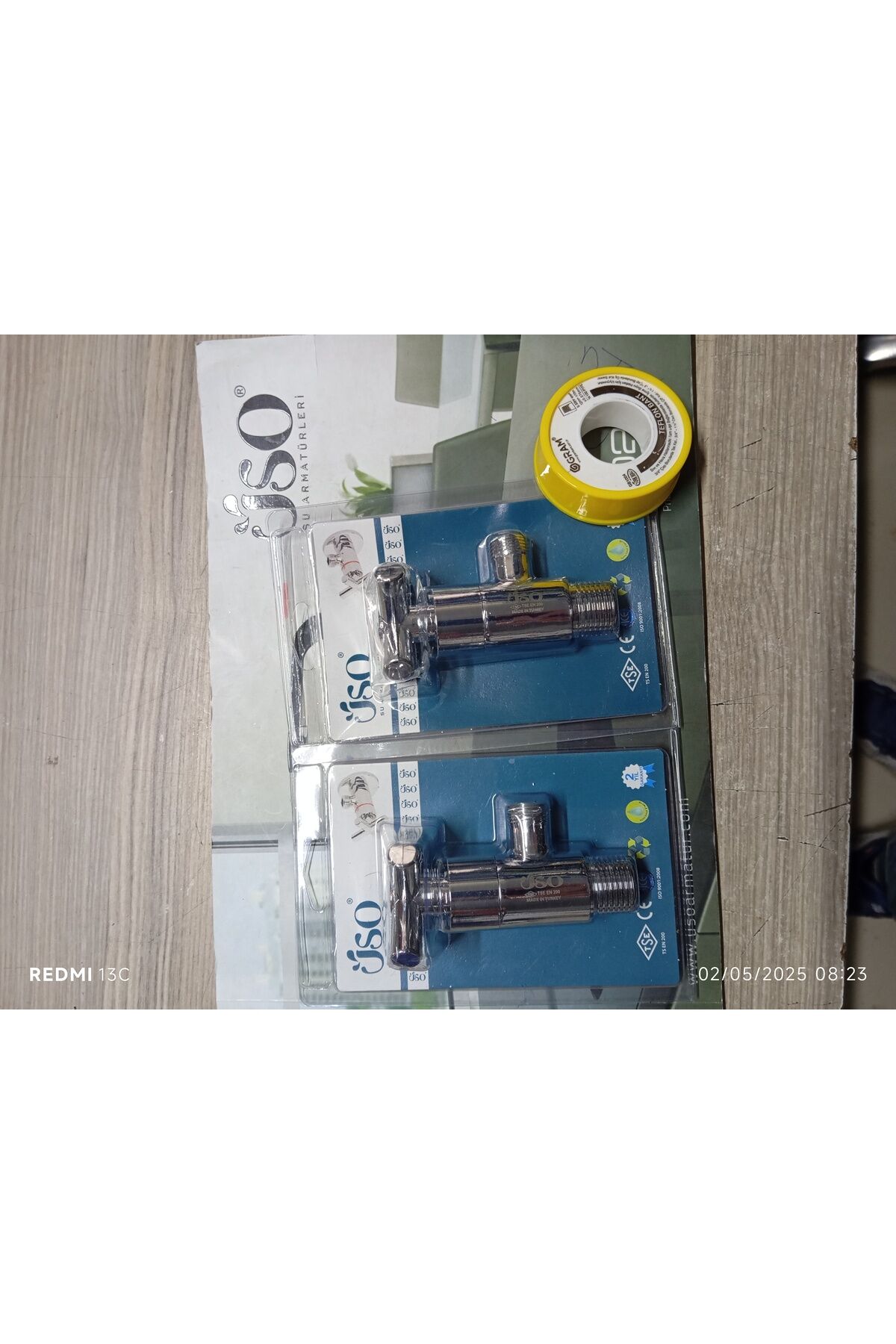 ÜSO KOÇ TAHARAT MUSLUĞU 2 ADT+ 1 adt TEFLON BANT ÖZ BAYAR İNŞAAT