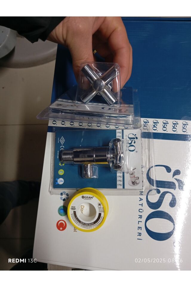 ÜSO KOÇ TAHARAT MUSLUĞU 2 ADT+ 1 adt TEFLON BANT ÖZ BAYAR İNŞAAT