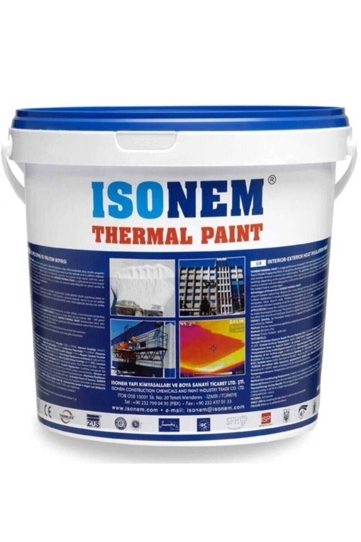 Isonem Thermal Paint Isı Yalıtım Boyası - Beyaz 10 Litre beyaz - Tek Ebat