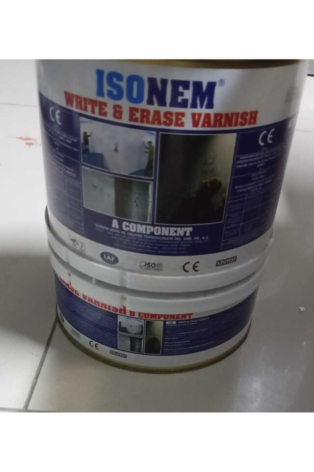 Wrıte & Erase Varnısh Yaz-sil Vernik 1,5 Kg Set ( A: 1 Kg B: 0,5 Kg ) Öz Bayar