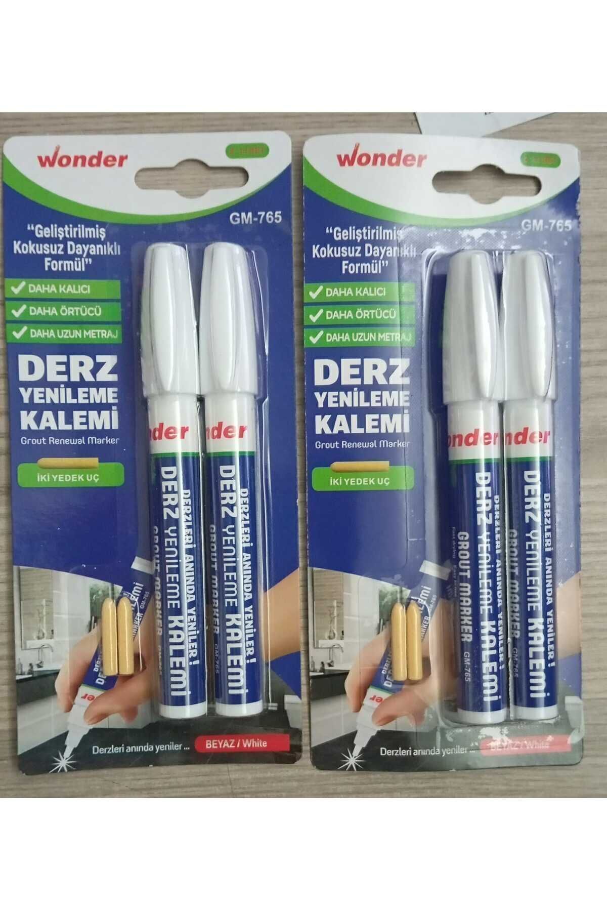 Fayans Derz Kalemi Beyaz 4 Lü Set 4 Adet Yedek Uç