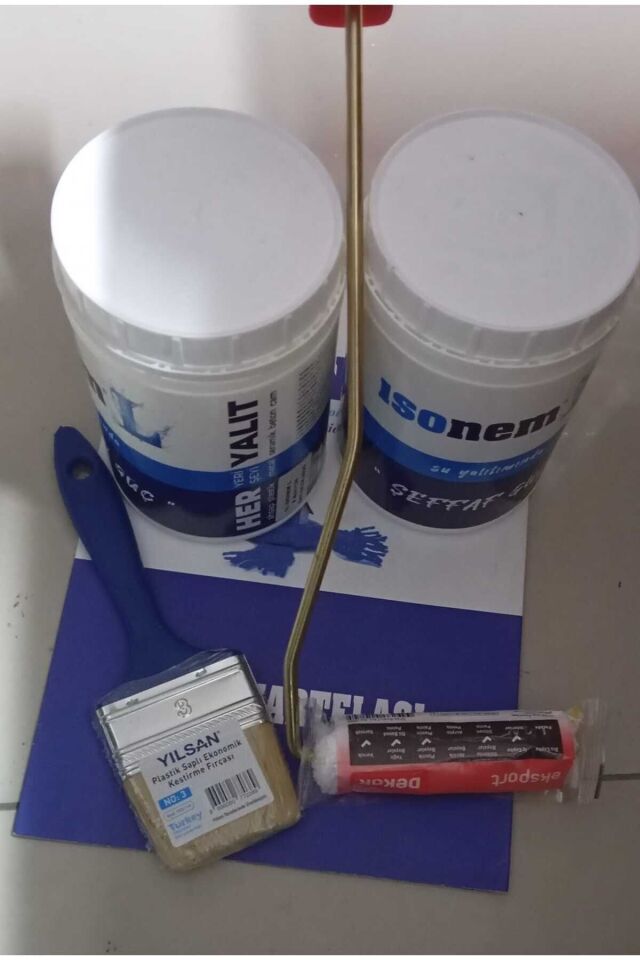 Özbayar 2 ADT L Şeffaf GüçNet 1 l 1 kg toplam 2 kğ+3 nolu kestirme fırçası+Dekor Parmak Rulo 10 Cm