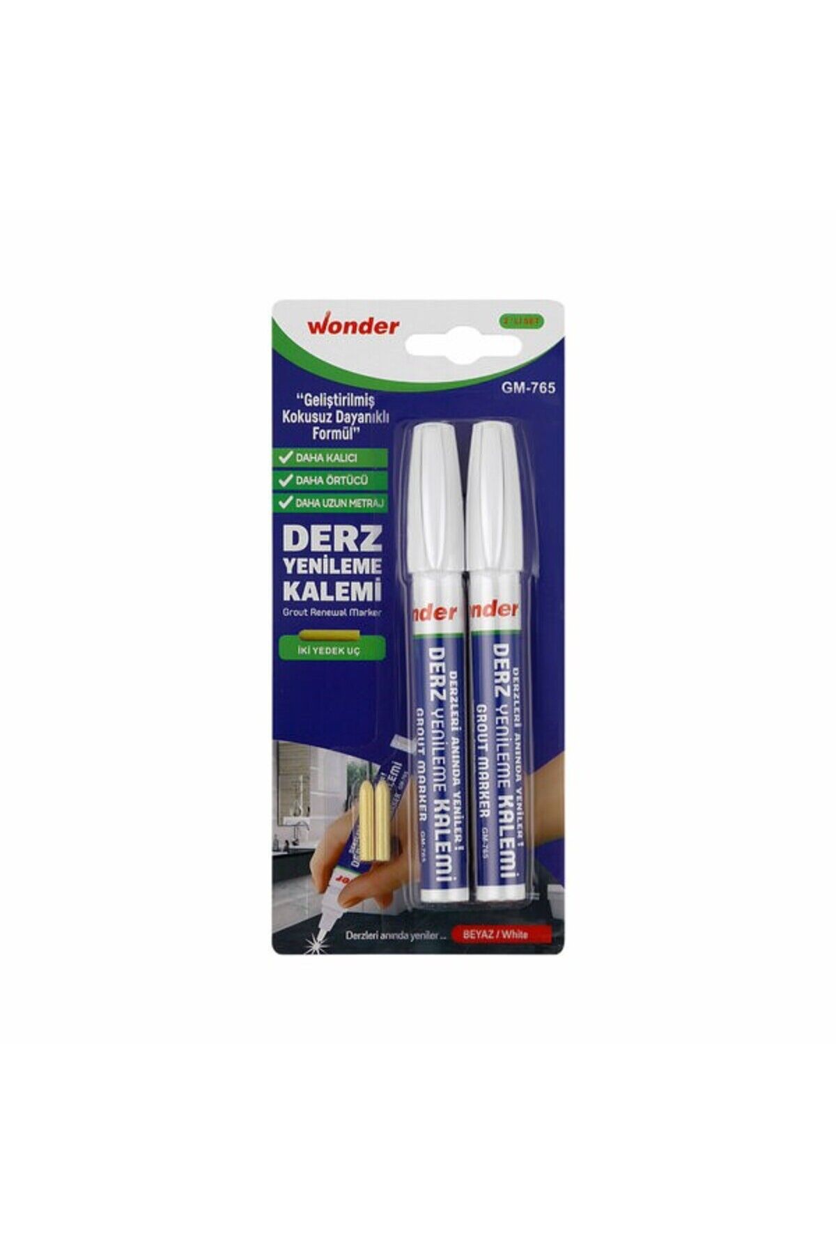 Derz Kalemi Gm-765 2'li Beyaz beyaz - Tek Ebat