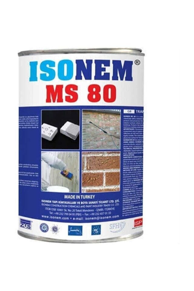 Ms 80 Doğal Görüntüyü Bozmayan Şeffaf Dış Cephe Su Yalıtımı 3.5 lt ŞEFFAF