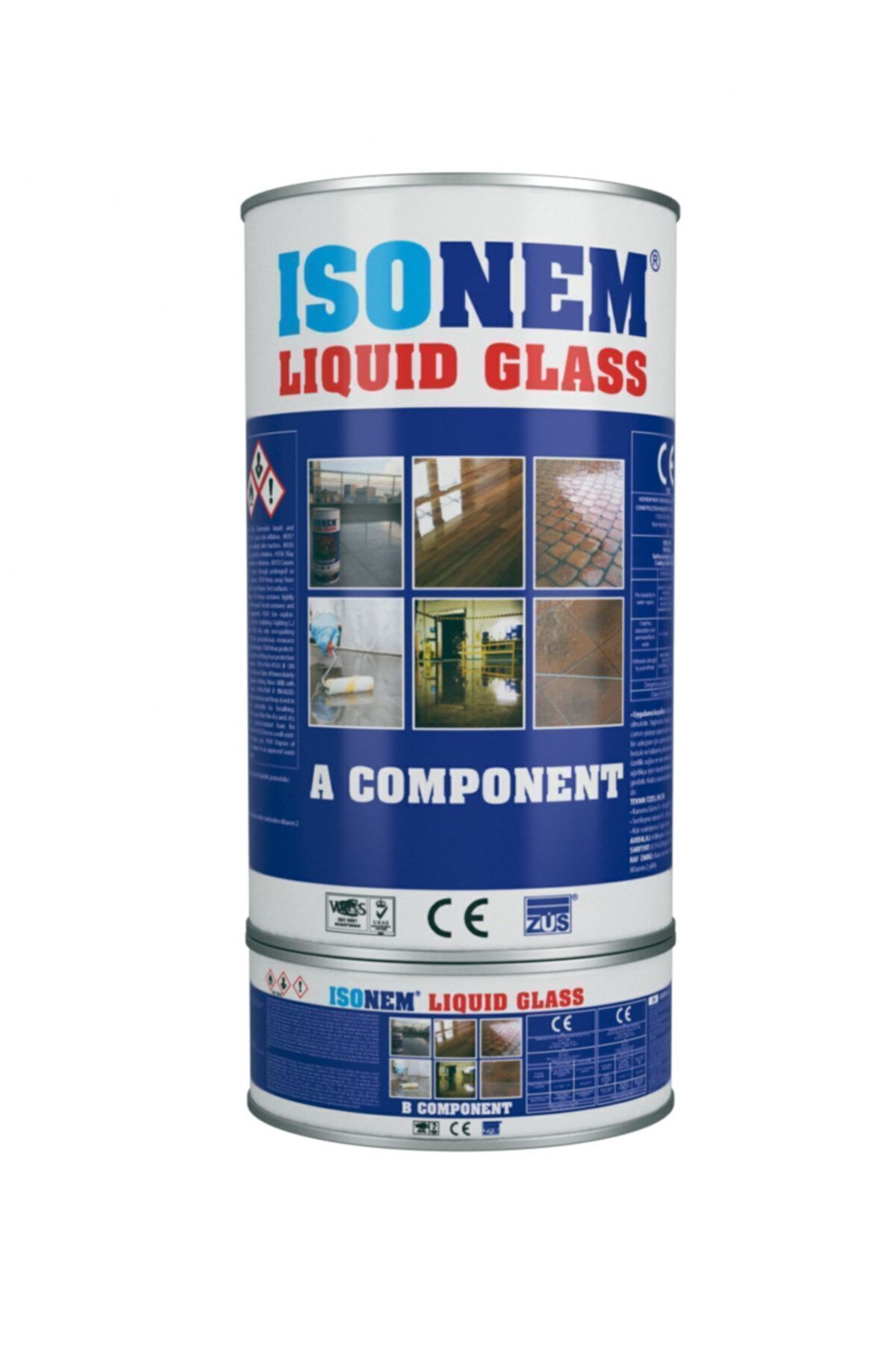 Lıquıd Glass (sıvı Cam) Fayans Seramik Balkon Için Şeffaf Su Yalıtım Malzemesi 2 Kg Şeffaf