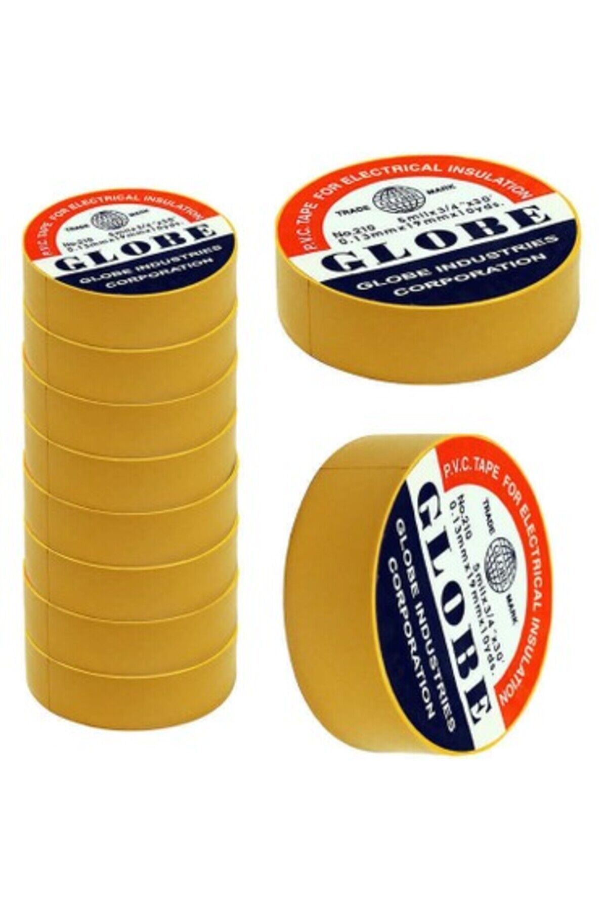 İzole Bant Sarı 10'lu Paket Pvc Elektrik Izolasyon Bandı