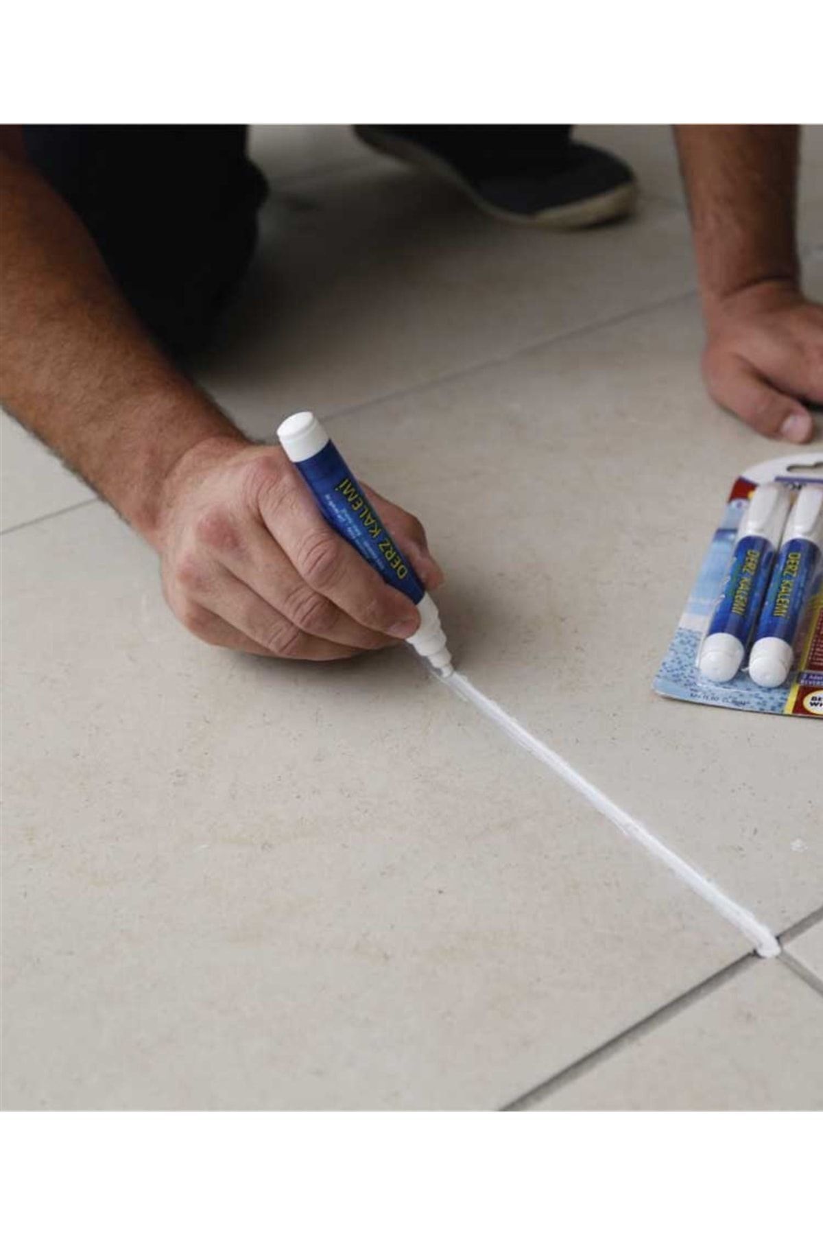 Fayans Derz Kalemi Beyaz 2 Li Set 2 Adet Yedek Uç