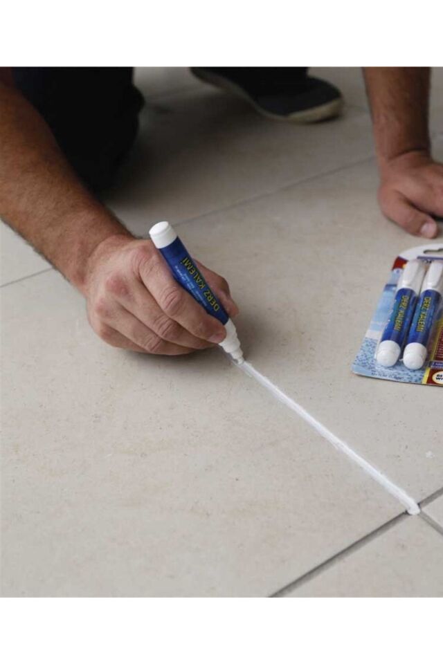 Fayans Derz Kalemi Beyaz 2 Li Set 2 Adet Yedek Uç