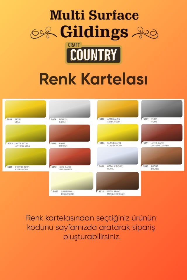 Gildings Hobi Boyası 550 Cc 5005 Ekstra Altın