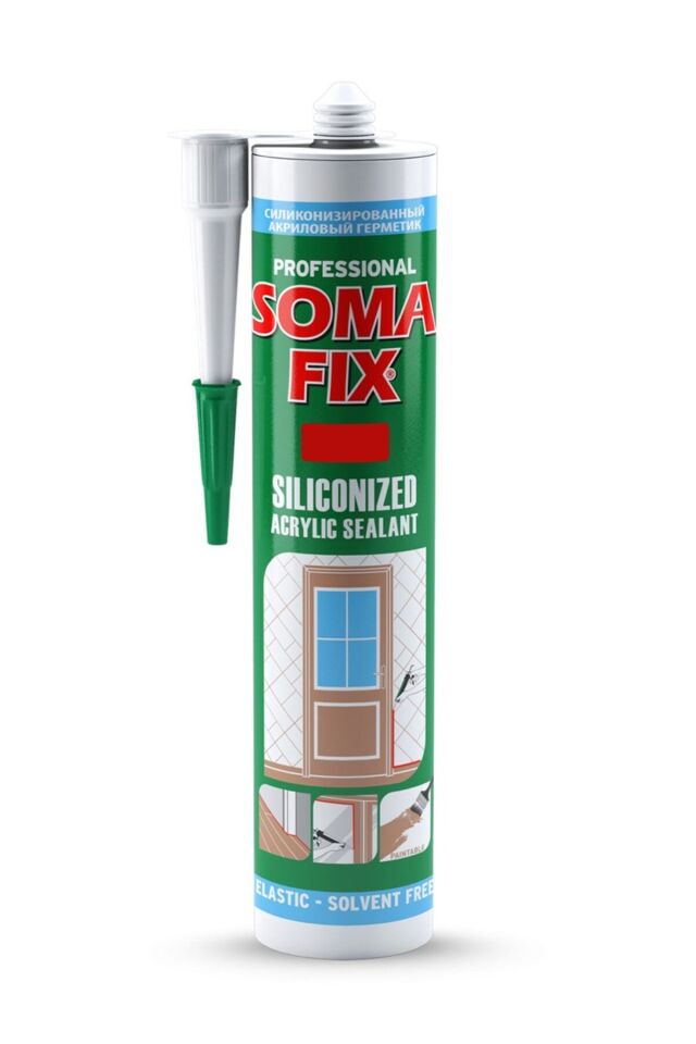 S123 Akrilik Silikonize Mastik Kahve 310 ml S123