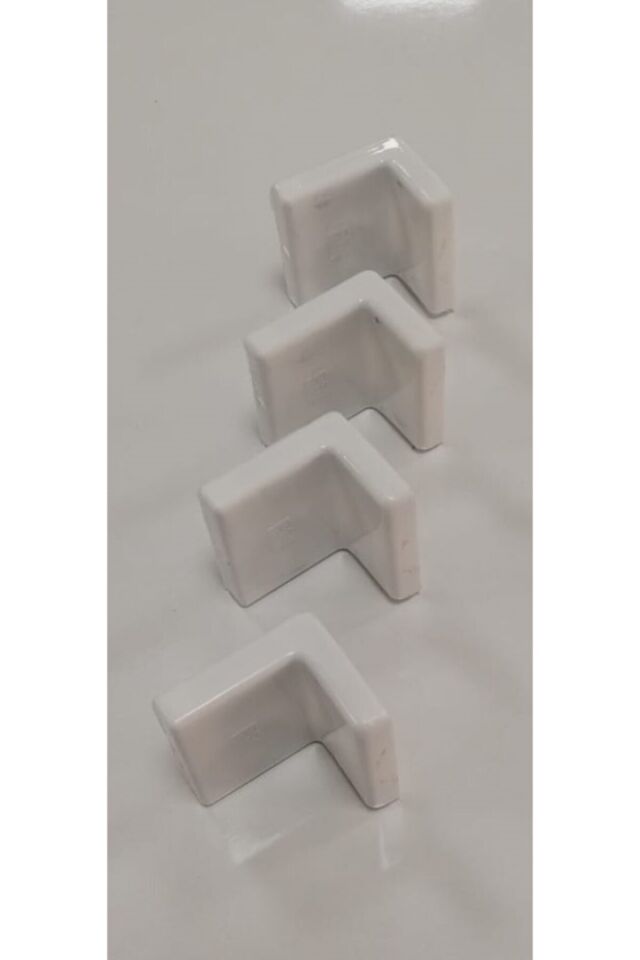 Dolap Askı Elemanı 4 Adet - Dolap Duvar Montaj Aparatı Beyaz +montaj Vidaları