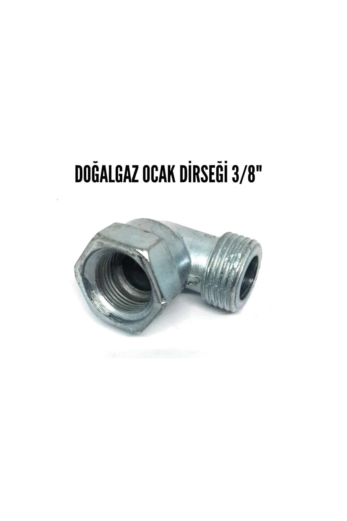 Doğalgaz Ocak Dirseği 3/8 gri - Tek Ebat