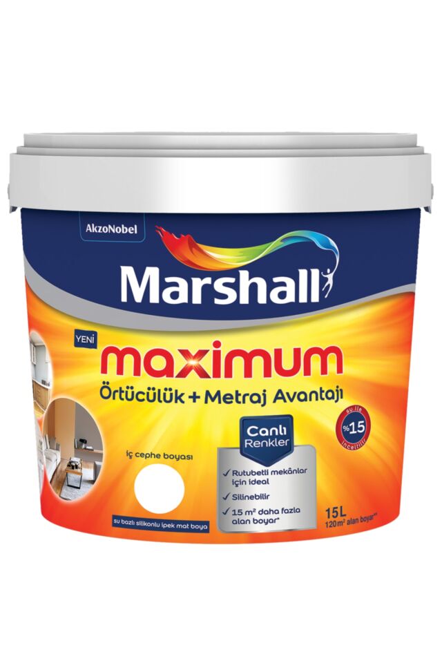 Maximum Silikonlu Ipek Mat Gelin Teli 15 Lt. (20 Kg)