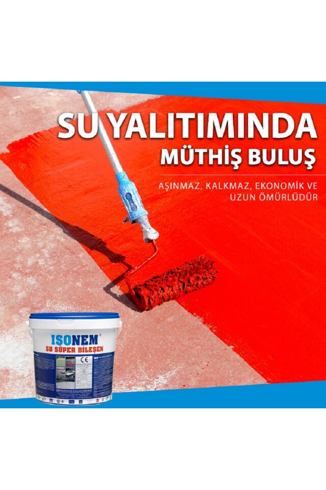 Sb Süper Bileşen Su Yalıtımı 18 Kg - Kırmızı