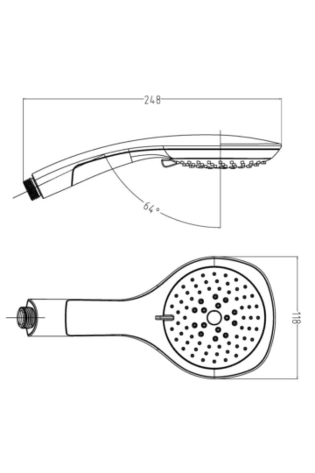 Tema Duş Telefonu Bianco Askılı